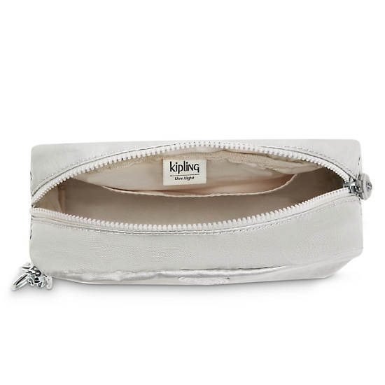 Kipling Gleam Metallic Påse Silver | SE 1479QM